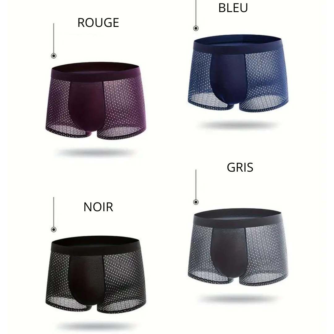 Boxer em fibra de bambu para homem
