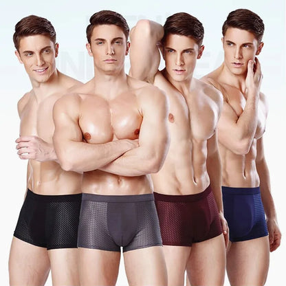 Boxer em fibra de bambu para homem